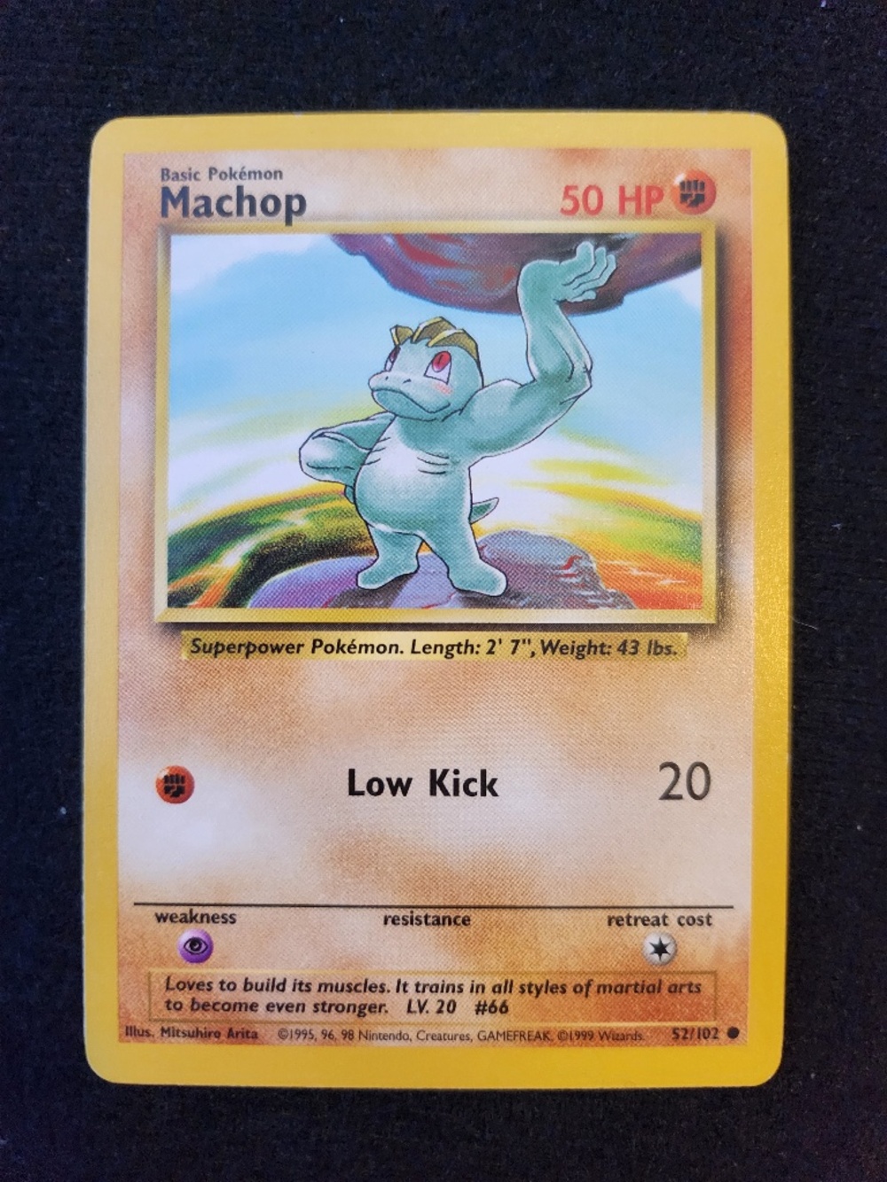Machop (52/102) - Original Pokémon Trading Card Game - Base (1999)